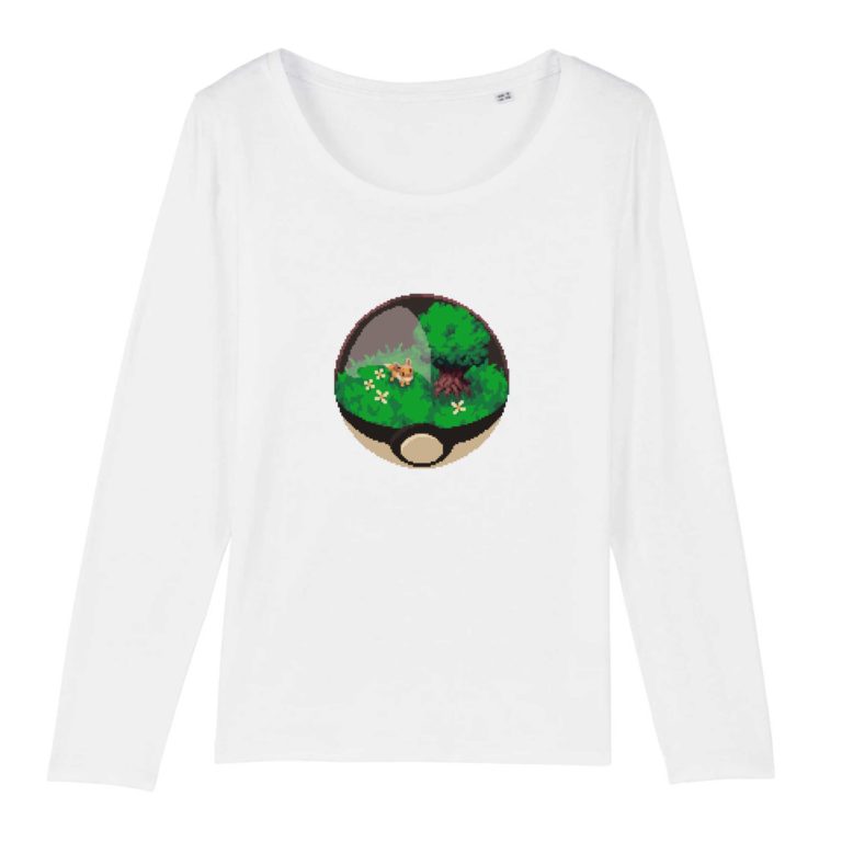 T-shirt manches longues 100% Coton Bio - HomeBall - F