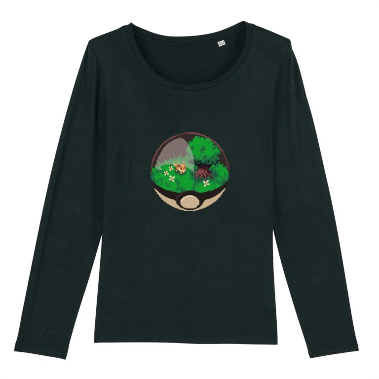 T-shirt manches longues 100% Coton Bio - HomeBall - F