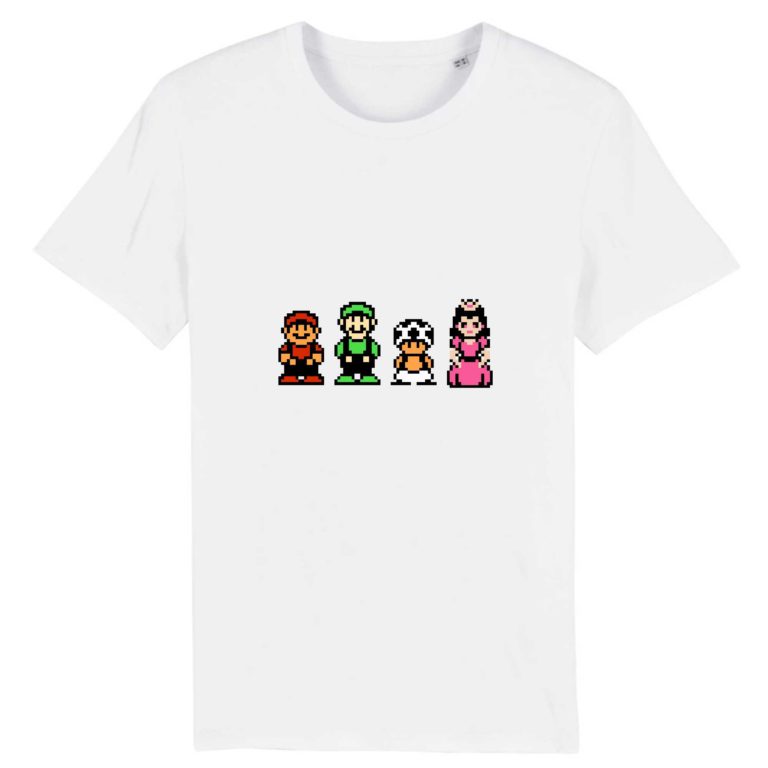 T-shirt 100% Coton Bio - Mario Bros. 2 - Homme