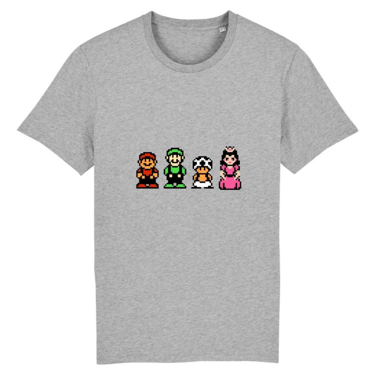 T-shirt 100% Coton Bio - Mario Bros. 2 - Homme