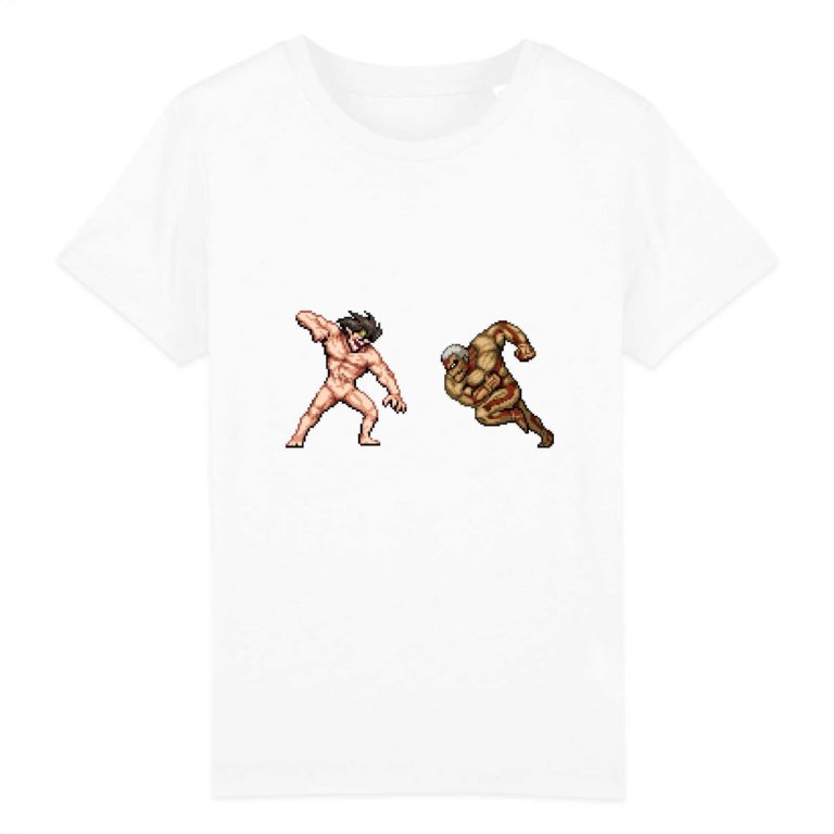 T-shirt 100% Coton Bio - Eren vs Reiner - Enfant