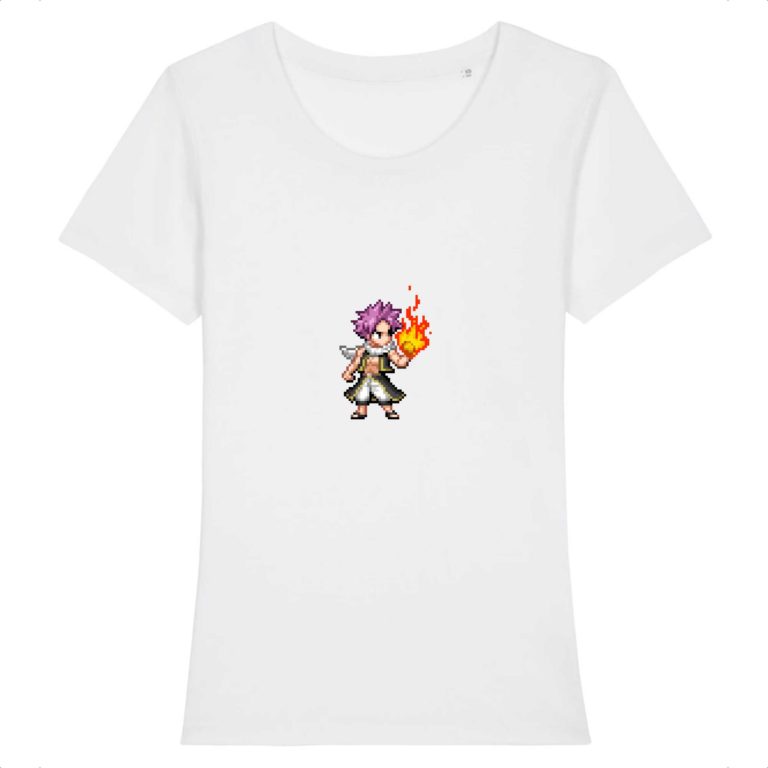 T-shirt 100% Coton Bio - Natsu Fireball - Femme