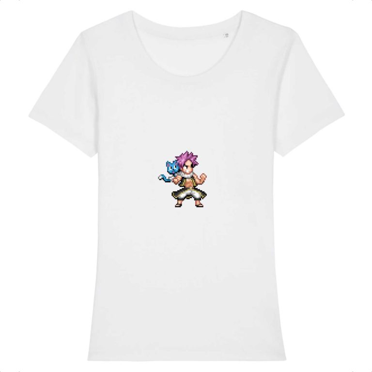 T-shirt 100% Coton Bio - Natsu and Happy - Femme