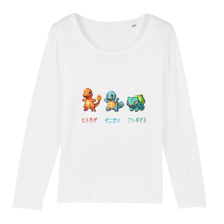 T-shirt manches longues 100% Coton Bio - Gen 1 Starter 1 - Femme