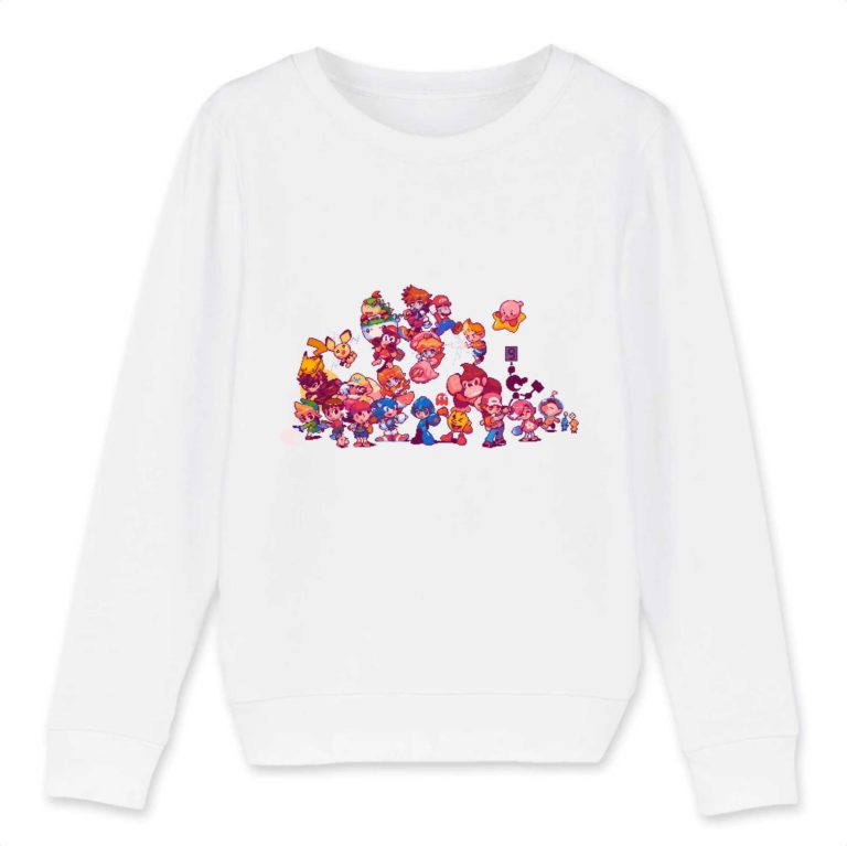 Sweat-shirt Bio - Mascottes - Enfant