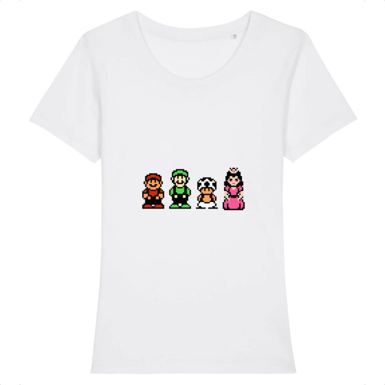 T-shirt 100% Coton Bio - Mario Bros. 2 - Femme