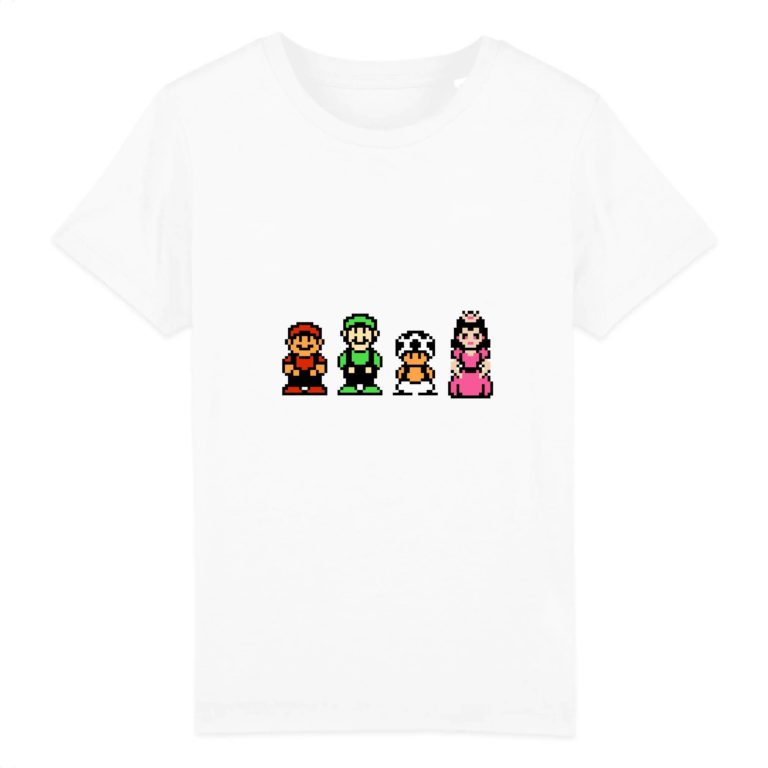 T-shirt 100% Coton Bio - Mario Bros. 2 - Enfant