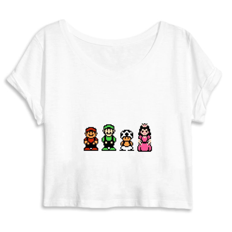 Crop Top 100% Coton Bio - Mario Bros. 2