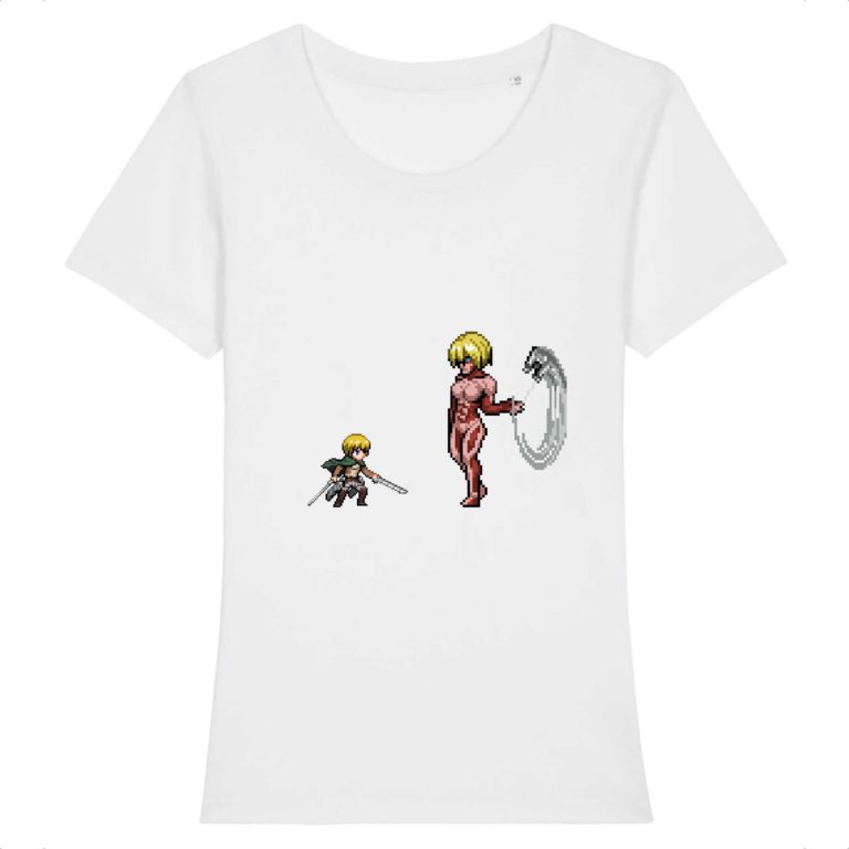 T-shirt 100% Coton Bio - Armin vs Annie - Femme