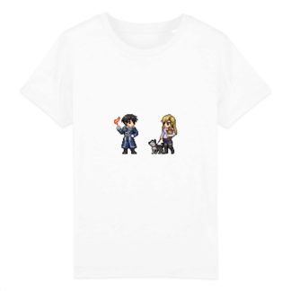 T-shirt 100% Coton Bio - Roy Mustang x Riza Hawkeye - Enfant