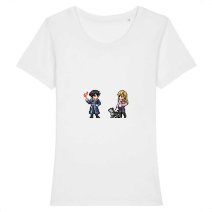 T-shirt 100% Coton Bio - Roy Mustang x Riza Hawkeye - Femme