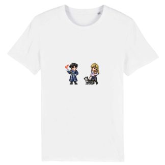 T-shirt 100% Coton Bio - Roy Mustang x Riza Hawkeye - Homme