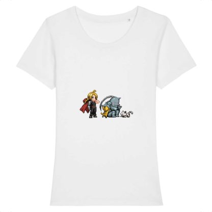 T-shirt 100% Coton Bio - Edward x Alphonse Elric Brothers - Femme