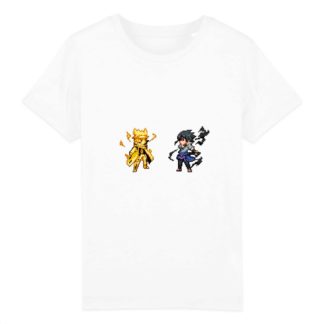 T-shirt 100% Coton Bio - Naruto x Sasuke - Enfant