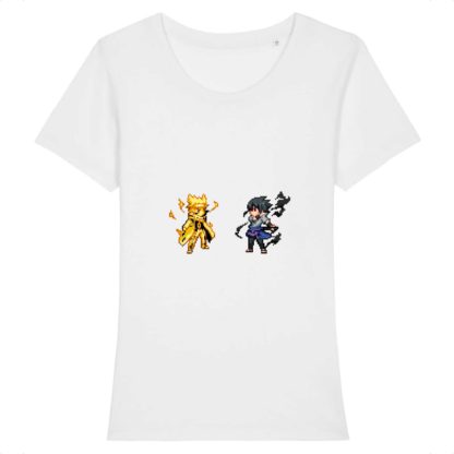 T-shirt 100% Coton Bio - Naruto x Sasuke - Femme