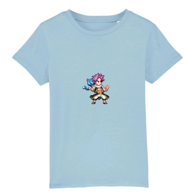 T-shirt 100% Coton Bio - Natsu and Happy - Enfant