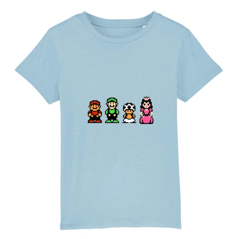 T-shirt 100% Coton Bio - Mario Bros. 2 - Enfant