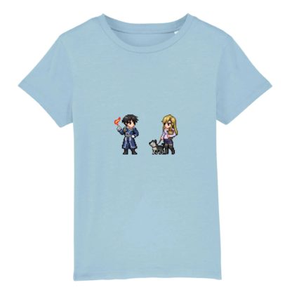 T-shirt 100% Coton Bio - Roy Mustang x Riza Hawkeye - Enfant