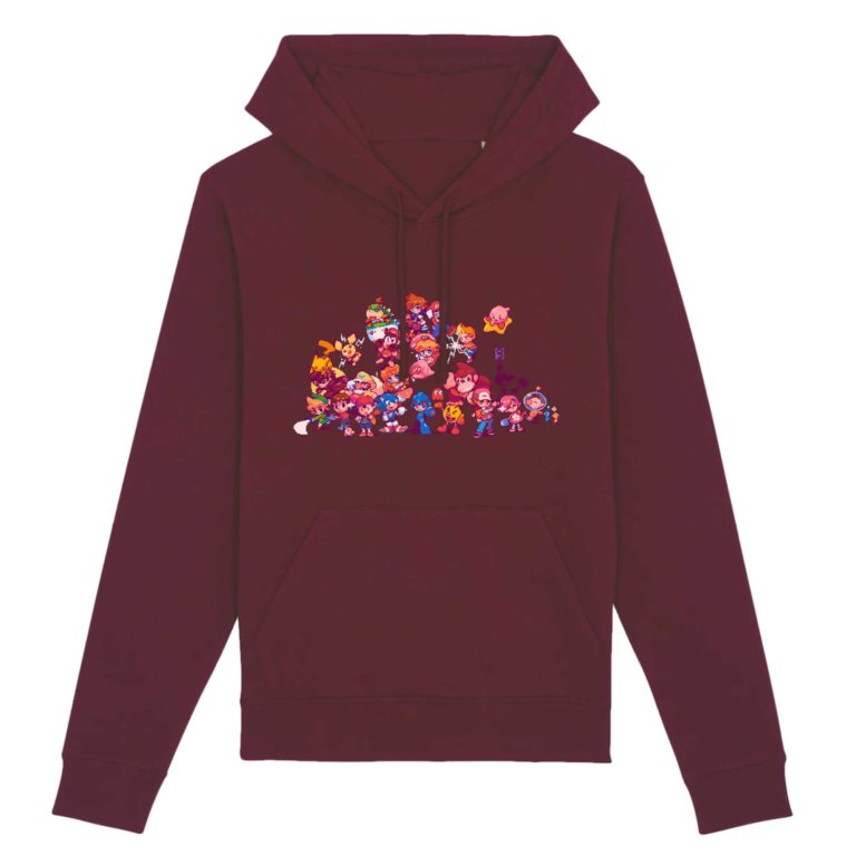 Sweat à capuche Bio - Mascottes - Unisexe