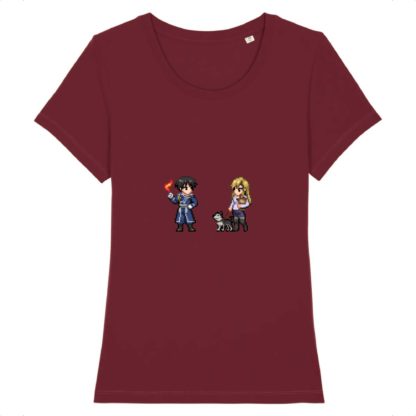 T-shirt 100% Coton Bio - Roy Mustang x Riza Hawkeye - Femme