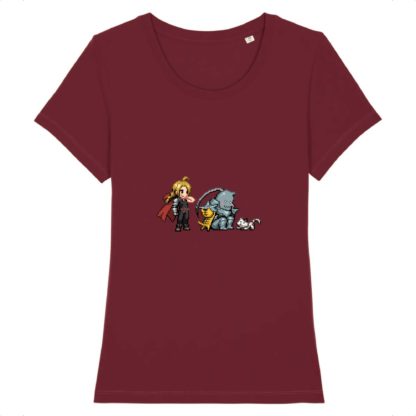 T-shirt 100% Coton Bio - Edward x Alphonse Elric Brothers - Femme