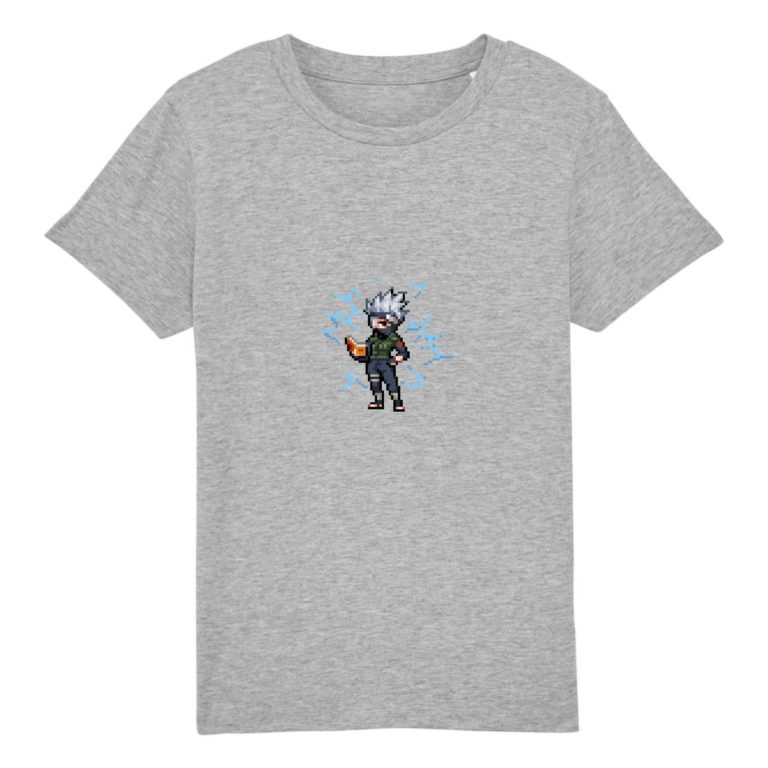 T-shirt 100% Coton Bio - Kakashi Lightning - Enfant