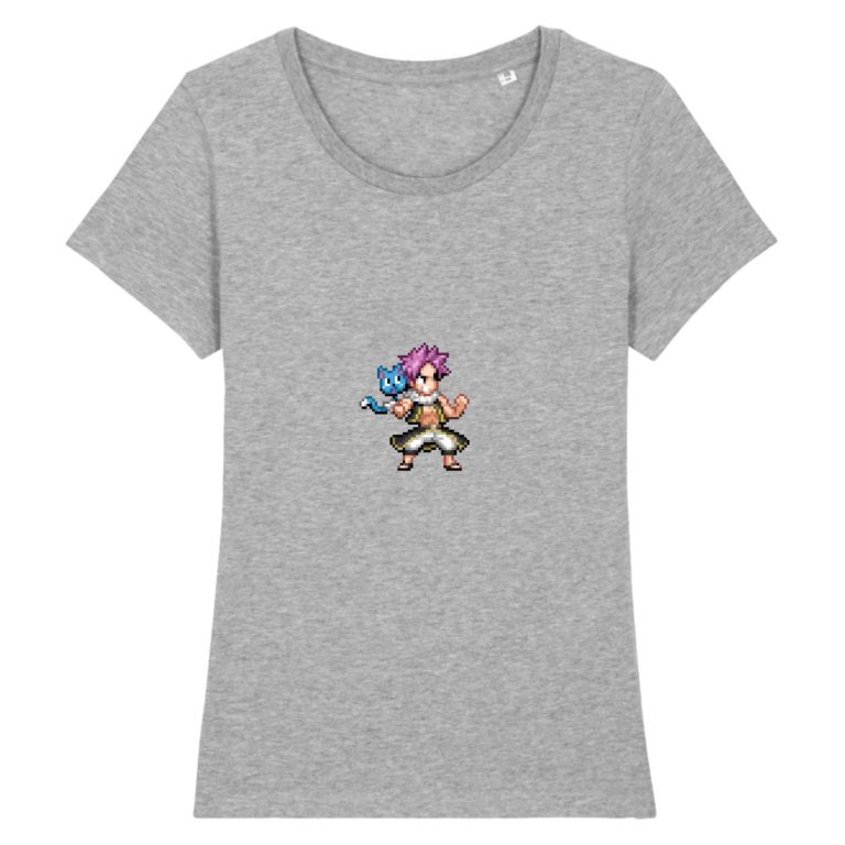 T-shirt 100% Coton Bio - Natsu and Happy - Femme