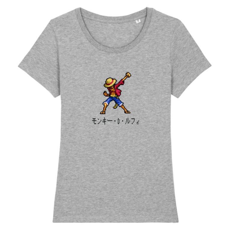 T-shirt 100% Coton Bio - One Piece Monkey D. Luffy - Femme