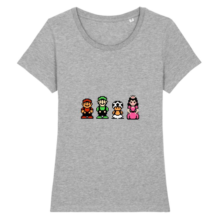 T-shirt 100% Coton Bio - Mario Bros. 2 - Femme