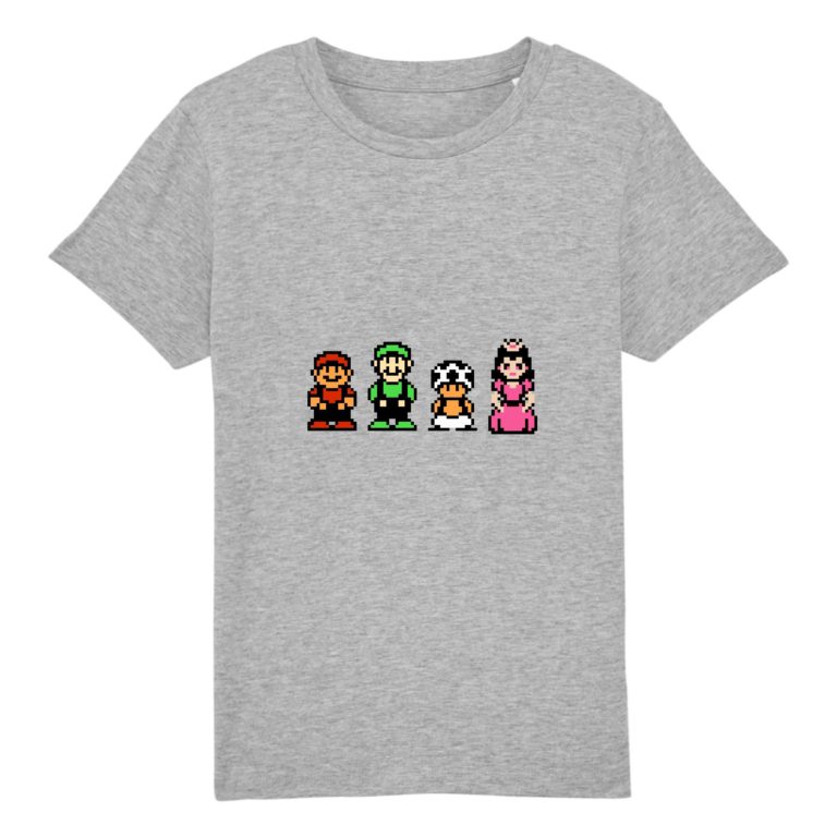 T-shirt 100% Coton Bio - Mario Bros. 2 - Enfant