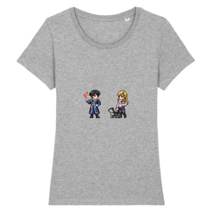 T-shirt 100% Coton Bio - Roy Mustang x Riza Hawkeye - Femme