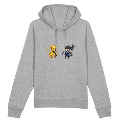 Sweat à capuche Bio - Naruto x Sasuke - Unisexe