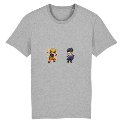 T-shirt 100% Coton Bio - Naruto Uzumaki x Sasuke Uchiha - Homme