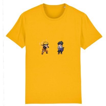 T-shirt 100% Coton Bio - Naruto Uzumaki x Sasuke Uchiha - Homme