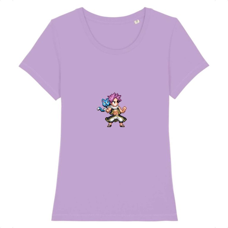 T-shirt 100% Coton Bio - Natsu and Happy - Femme