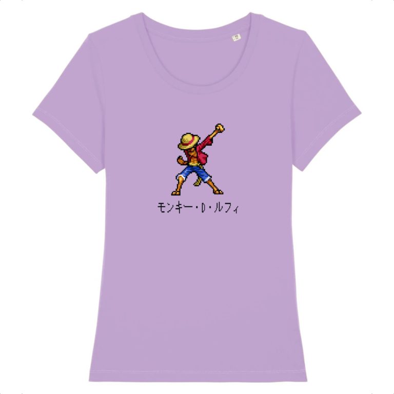 T-shirt 100% Coton Bio - One Piece Monkey D. Luffy - Femme