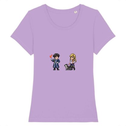 T-shirt 100% Coton Bio - Roy Mustang x Riza Hawkeye - Femme