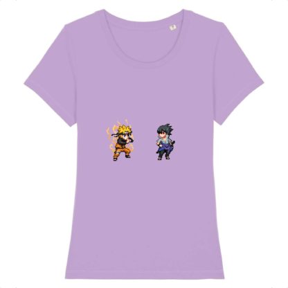 T-shirt 100% Coton Bio - Naruto Uzumaki x Sasuke Uchiha - Femme