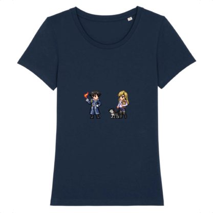 T-shirt 100% Coton Bio - Roy Mustang x Riza Hawkeye - Femme