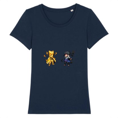 T-shirt 100% Coton Bio - Naruto x Sasuke - Femme