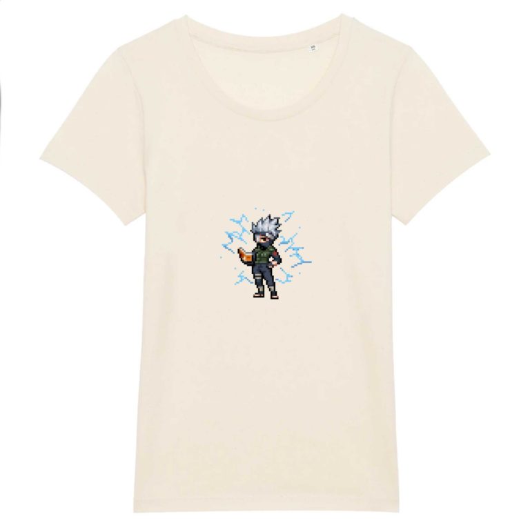 T-shirt 100% Coton Bio - Kakashi Lightning - Femme