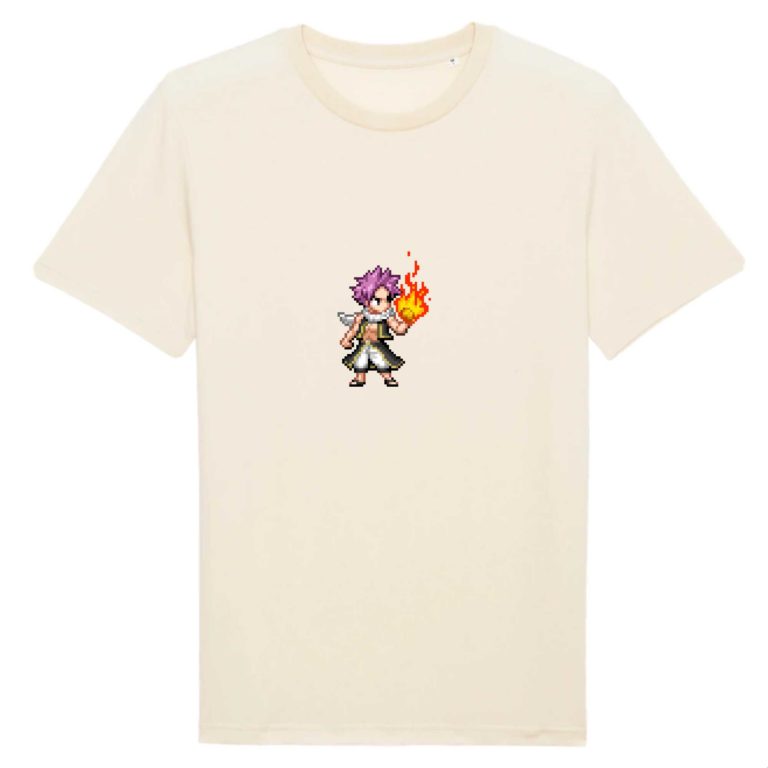 T-shirt 100% Coton Bio - Natsu Fireball - Homme