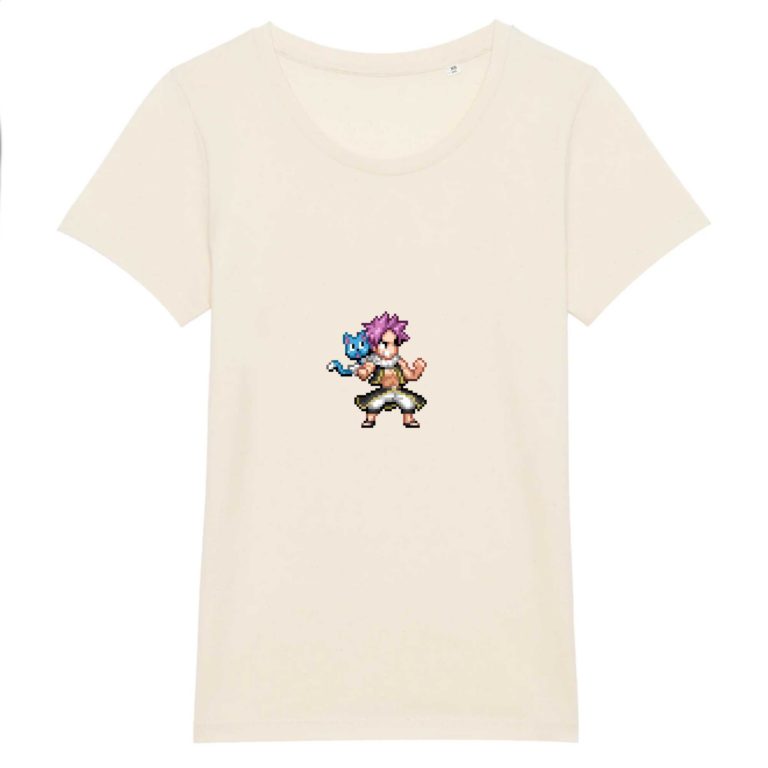 T-shirt 100% Coton Bio - Natsu and Happy - Femme