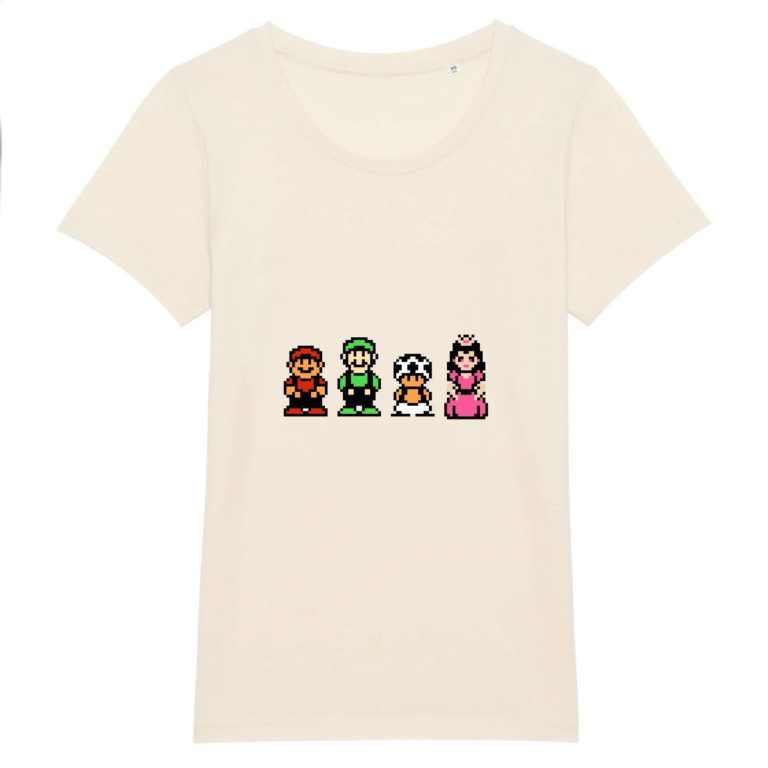 T-shirt 100% Coton Bio - Mario Bros. 2 - Femme