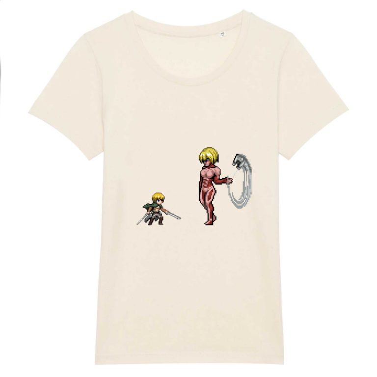 T-shirt 100% Coton Bio - Armin vs Annie - Femme