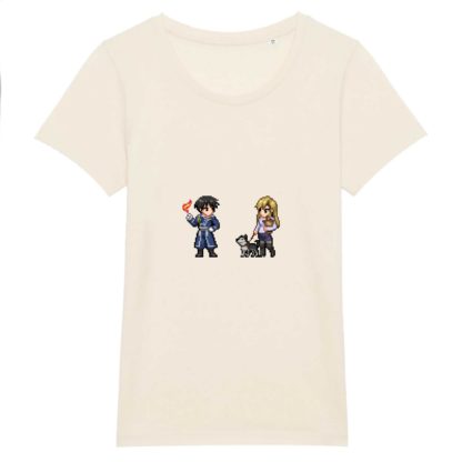 T-shirt 100% Coton Bio - Roy Mustang x Riza Hawkeye - Femme