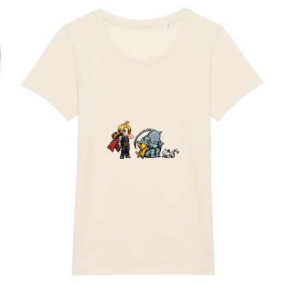 T-shirt 100% Coton Bio - Edward x Alphonse Elric Brothers - Femme