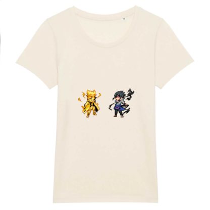 T-shirt 100% Coton Bio - Naruto x Sasuke - Femme