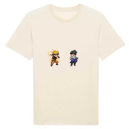 T-shirt 100% Coton Bio - Naruto Uzumaki x Sasuke Uchiha - Homme