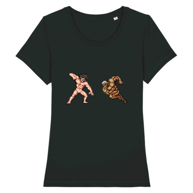 T-shirt 100% Coton Bio - Eren vs Reiner - Femme